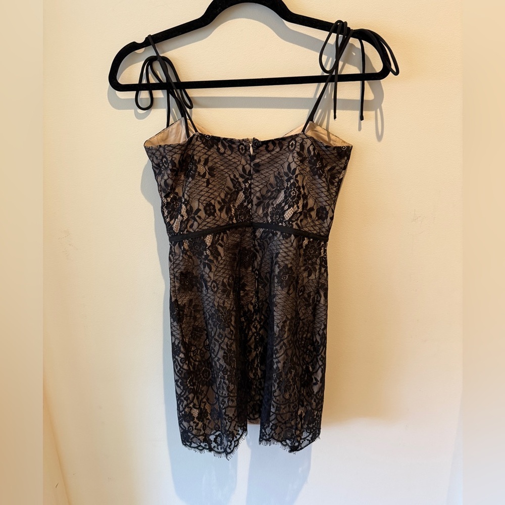 Superdown Tie Strap Lace Bustier Mini Dress size X-Small - Picture 6 of 8